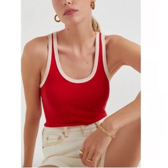 Re/done Hanes Tank Classic red - Large - Picture 1 of 1